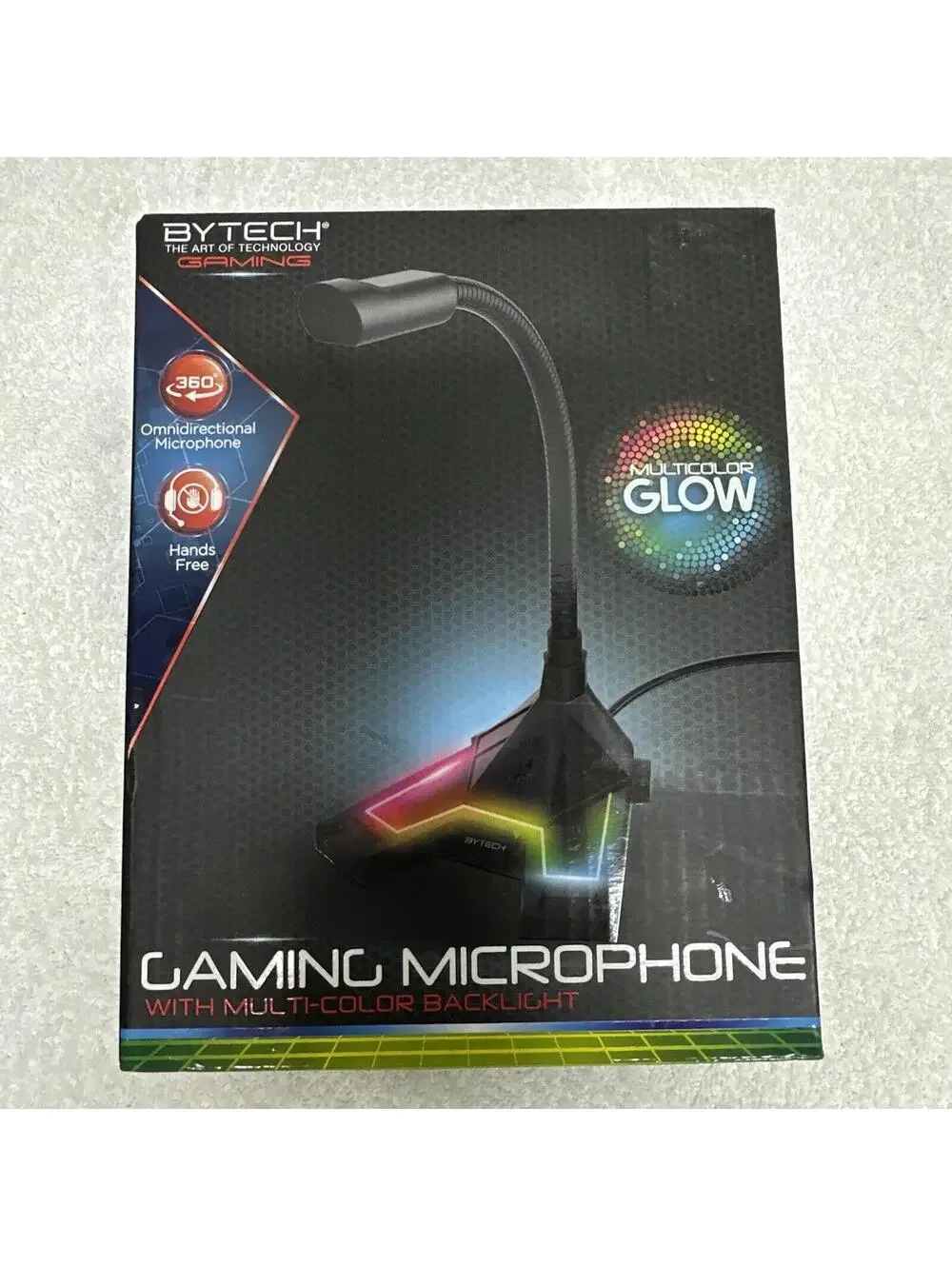 Gaming microphone - new- Multi Color Backlight Bytech Gaming Technology